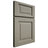 Shiloh Cabinetry Full Overlay Square Raised Red Oak Plain Cut Thyme Door