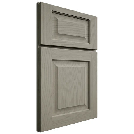 Shiloh Cabinetry Full Overlay Square Raised Red Oak Plain Cut Thyme Door