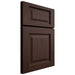 Shiloh Cabinetry Full Overlay Square Raised Walnut Plain Cut Bison Door