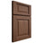 Shiloh Cabinetry Full Overlay Square Raised Walnut Plain Cut Natural Door