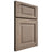 Shiloh Cabinetry Full Overlay Square Raised White Oak Plain Cut Almond Door