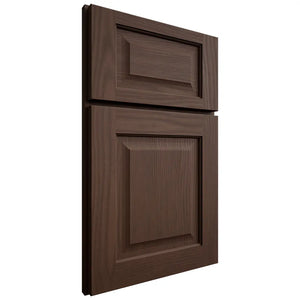 Shiloh Cabinetry Full Overlay Square Raised White Oak Plain Cut Braun Door