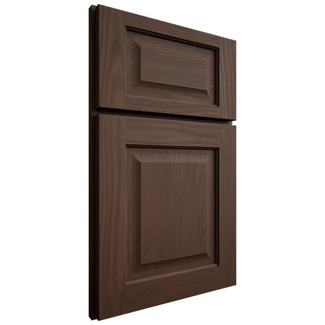 Shiloh Cabinetry Full Overlay Square Raised White Oak Plain Cut Braun Door