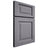 Shiloh Cabinetry Full Overlay Square Raised White Oak Plain Cut Cadet Door