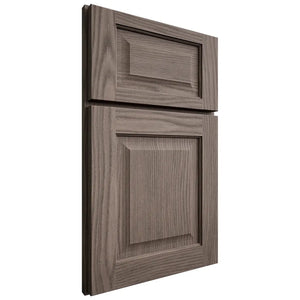 Shiloh Cabinetry Full Overlay Square Raised White Oak Plain Cut Clay Door