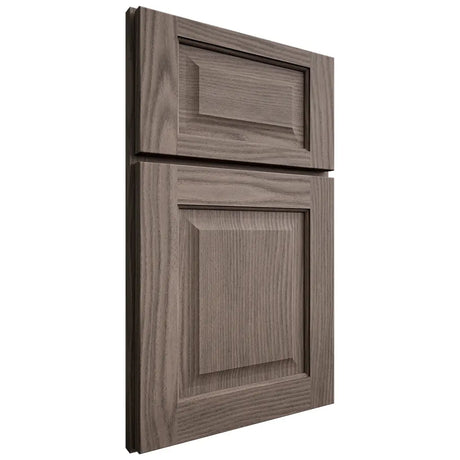 Shiloh Cabinetry Full Overlay Square Raised White Oak Plain Cut Clay Door