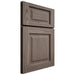 Shiloh Cabinetry Full Overlay Square Raised White Oak Plain Cut Clay Door