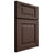 Shiloh Cabinetry Full Overlay Square Raised White Oak Plain Cut Dusk Door