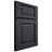Shiloh Cabinetry Full Overlay Square Raised White Oak Plain Cut Harbor Door