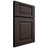 Shiloh Cabinetry Full Overlay Square Raised White Oak Plain Cut Morel Door