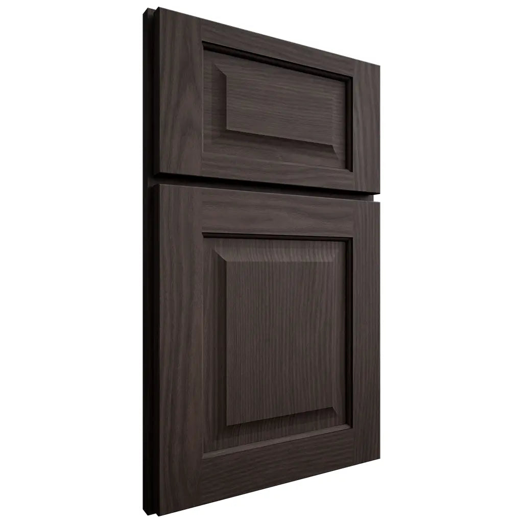 Shiloh Cabinetry Full Overlay Square Raised White Oak Plain Cut Morel Door