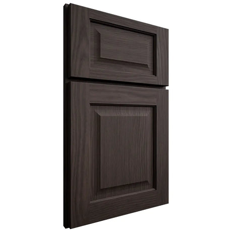 Shiloh Cabinetry Full Overlay Square Raised White Oak Plain Cut Morel Door