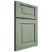 Shiloh Cabinetry Full Overlay Square Raised White Oak Plain Cut Moss Door