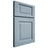 Shiloh Cabinetry Full Overlay Square Raised White Oak Plain Cut Sky Door