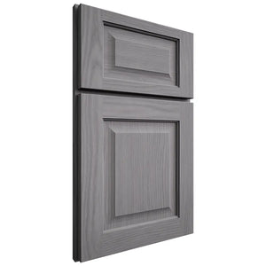 Shiloh Cabinetry Full Overlay Square Raised White Oak Plain Cut Sterling Door