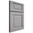 Shiloh Cabinetry Full Overlay Square Raised White Oak Plain Cut Stratus Door
