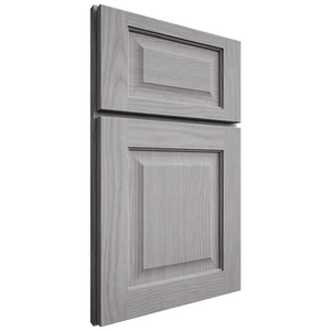 Shiloh Cabinetry Full Overlay Square Raised White Oak Plain Cut Stratus Door