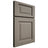Shiloh Cabinetry Full Overlay Square Raised White Oak Plain Cut Thyme Door