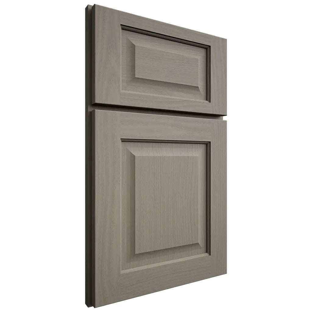 Shiloh Cabinetry Full Overlay Square Raised White Oak Plain Cut Thyme Door