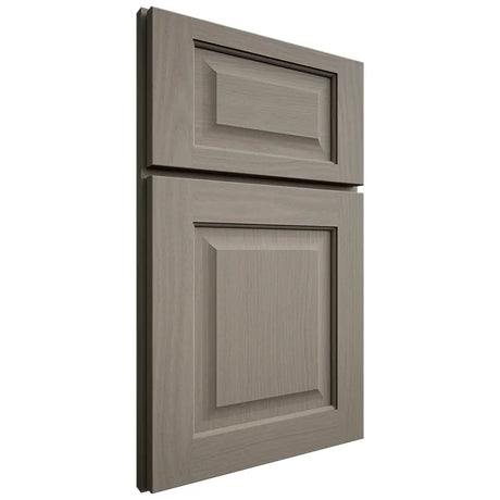 Shiloh Cabinetry Full Overlay Square Raised White Oak Plain Cut Thyme Door