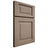 Shiloh Cabinetry Full Overlay Square Raised White Oak Quarter Sawn Almond Door