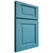 Shiloh Cabinetry Full Overlay Square Raised White Oak Quarter Sawn Aqua Door