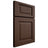 Shiloh Cabinetry Full Overlay Square Raised White Oak Quarter Sawn Braun Door