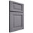 Shiloh Cabinetry Full Overlay Square Raised White Oak Quarter Sawn Cadet Door