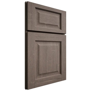 Shiloh Cabinetry Full Overlay Square Raised White Oak Quarter Sawn Clay Door