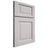 Shiloh Cabinetry Full Overlay Square Raised White Oak Quarter Sawn Cotton Door
