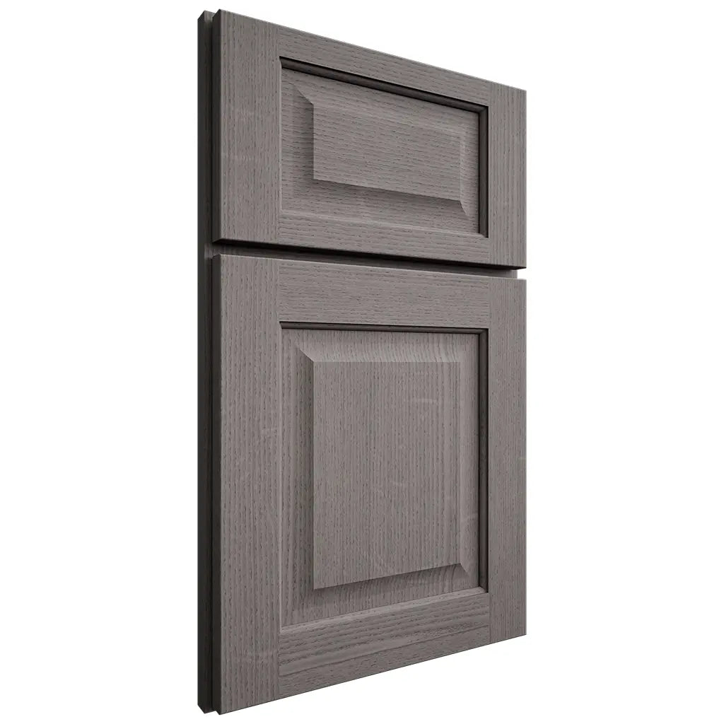 Shiloh Cabinetry Full Overlay Square Raised White Oak Quarter Sawn Flagstone Door