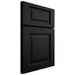 Shiloh Cabinetry Full Overlay Square Raised White Oak Quarter Sawn Ink Door