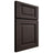 Shiloh Cabinetry Full Overlay Square Raised White Oak Quarter Sawn Morel Door