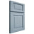 Shiloh Cabinetry Full Overlay Square Raised White Oak Quarter Sawn Sky Door