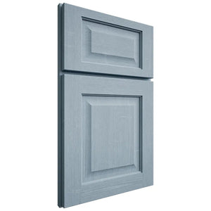 Shiloh Cabinetry Full Overlay Square Raised White Oak Quarter Sawn Sky Door