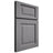 Shiloh Cabinetry Full Overlay Square Raised White Oak Quarter Sawn Sterling Door
