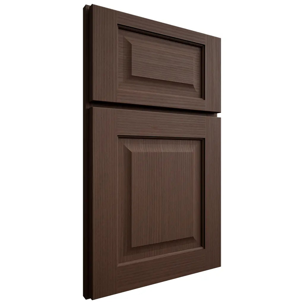 Shiloh Cabinetry Full Overlay Square Raised White Oak Rift Cut Braun Door