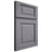 Shiloh Cabinetry Full Overlay Square Raised White Oak Rift Cut Cadet Door