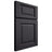 Shiloh Cabinetry Full Overlay Square Raised White Oak Rift Cut Harbor Door