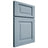 Shiloh Cabinetry Full Overlay Square Raised White Oak Rift Cut Sky Door