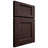 Shiloh Cabinetry Full Overlay Statesville Alder Plain Cut Bistre Door