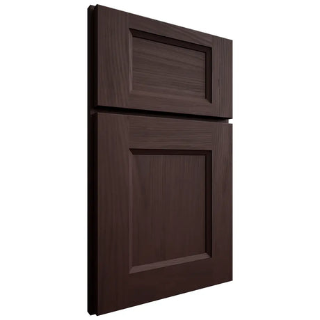 Shiloh Cabinetry Full Overlay Statesville Alder Plain Cut Bistre Door