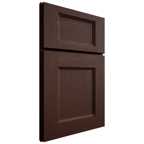 Shiloh Cabinetry Full Overlay Statesville Alder Plain Cut Umber Door