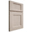 Shiloh Cabinetry Full Overlay Statesville Alder Plain Cut White Sands Door