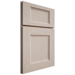 Shiloh Cabinetry Full Overlay Statesville Alder Plain Cut White Sands Door