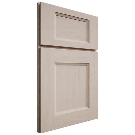 Shiloh Cabinetry Full Overlay Statesville Alder Plain Cut White Sands Door