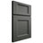 Shiloh Cabinetry Full Overlay Statesville Paintable Pewter Green Door