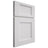 Shiloh Cabinetry Full Overlay Statesville Paintable Polar Door