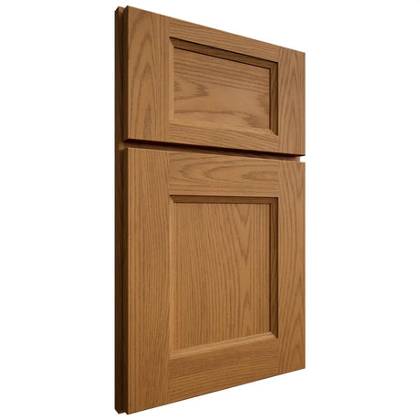 Shiloh Cabinetry Full Overlay Statesville Red Oak Plain Cut Autumn Door