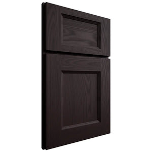 Shiloh Cabinetry Full Overlay Statesville Red Oak Plain Cut Espresso Door